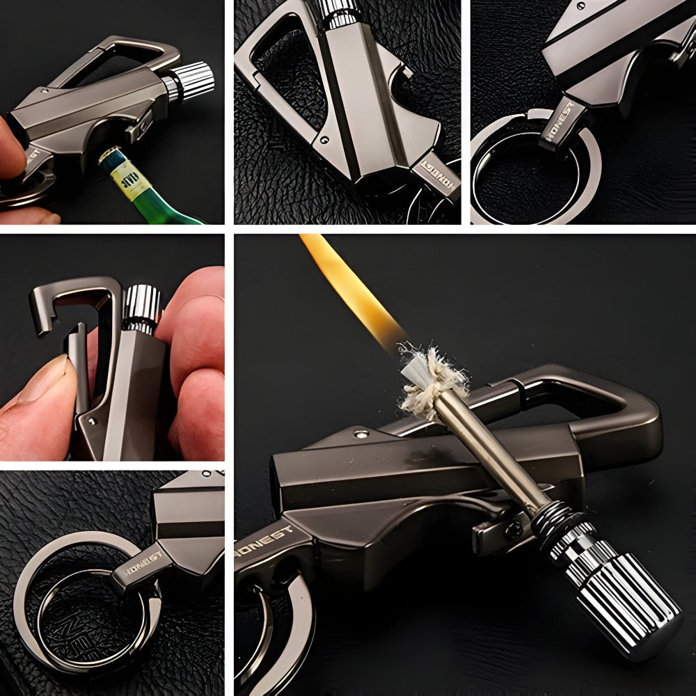 Permanent Match Lighter Reusable Match Lighter Metal Keychain - Image 8