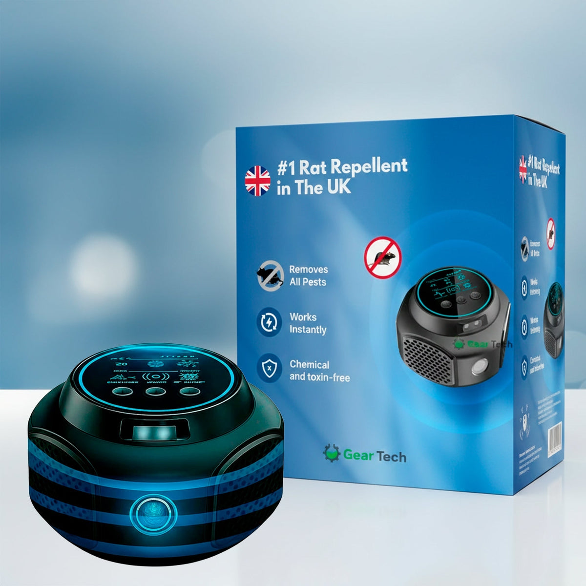 Plug-In Ultrasonic Repellent For Home & Garden Chemical-Free Rodent Repellent - Image 1