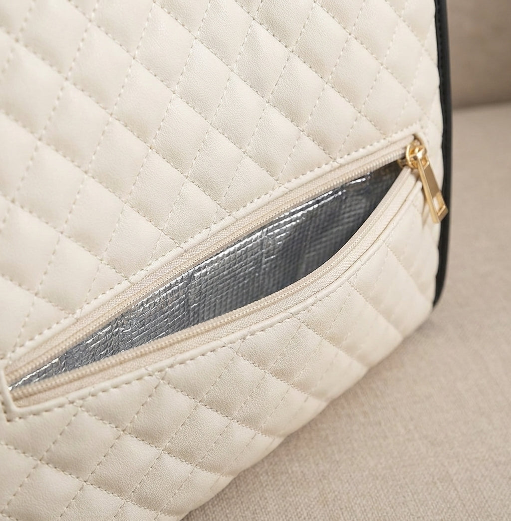 Women's Quilted Tote Bag Insulated Lunch Bag Lunch Bag Work - detail