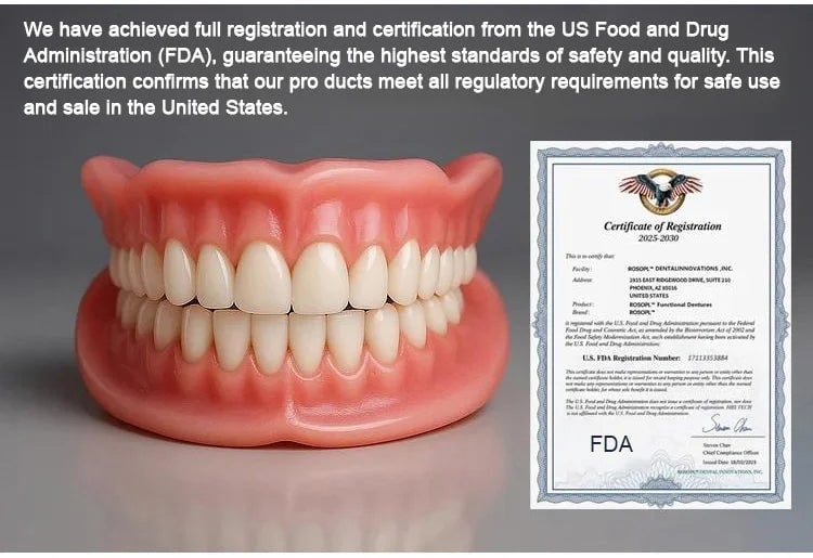 Removable Dentures With Flexible Cushion Grip Full Arch Set For Comfortable Daily Wear - Image 3