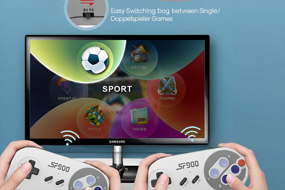 Retro Game Console With 926 Built-In Games HDMI And Wireless Controller For Kids - Image 5