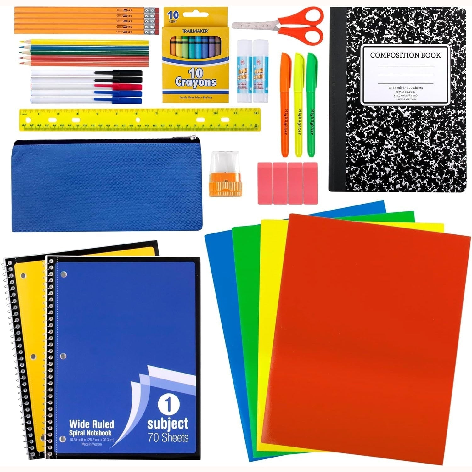 School Supplies Back to School Supply Kit Multi-Color - Image 1