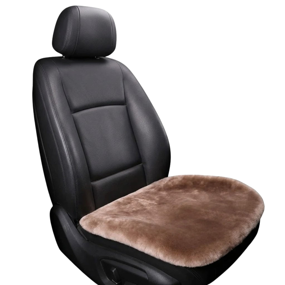 Sheepskin Car Seat Cushion With Anti-Slip - Image 1