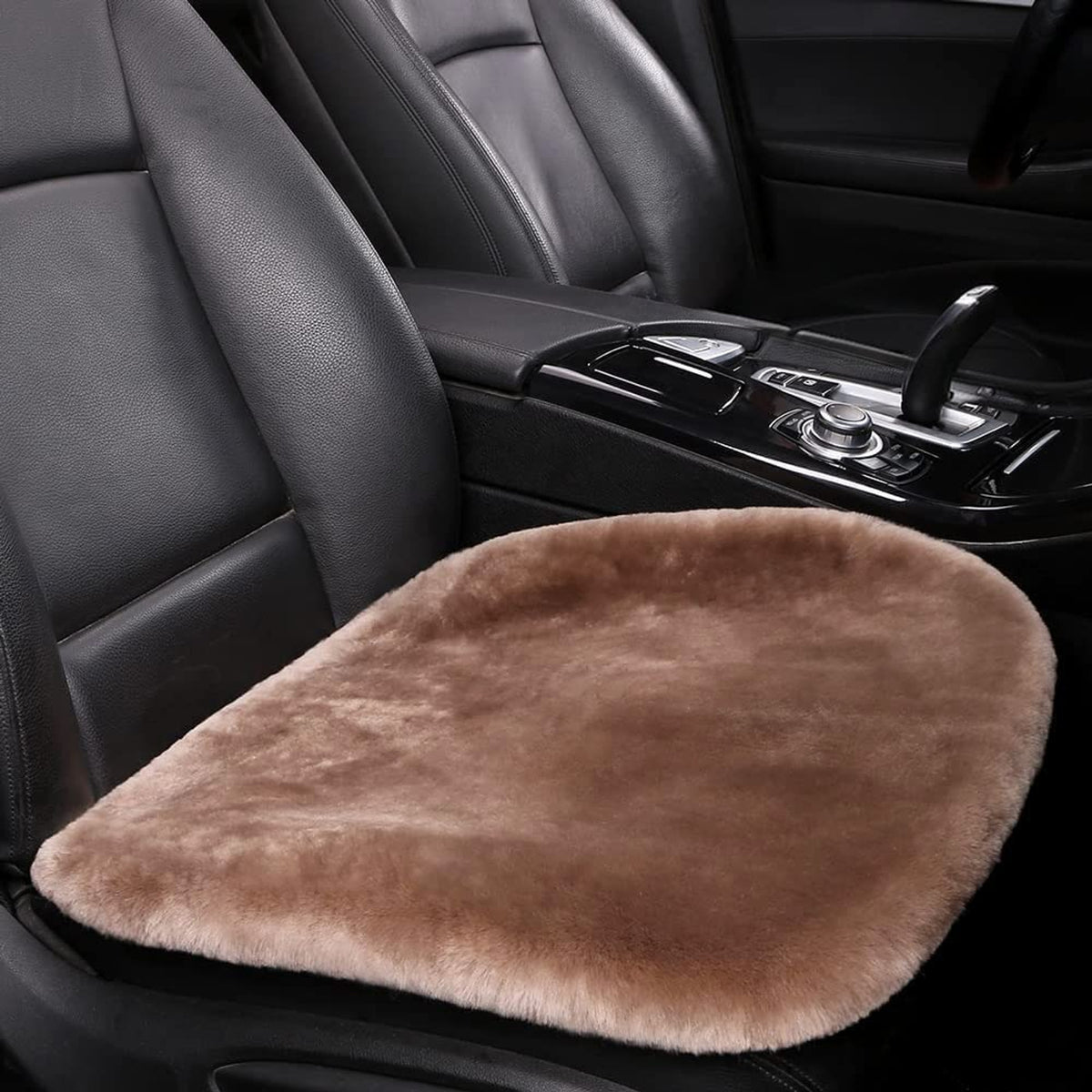 Sheepskin Car Seat Cushion With Anti-Slip - Image 2
