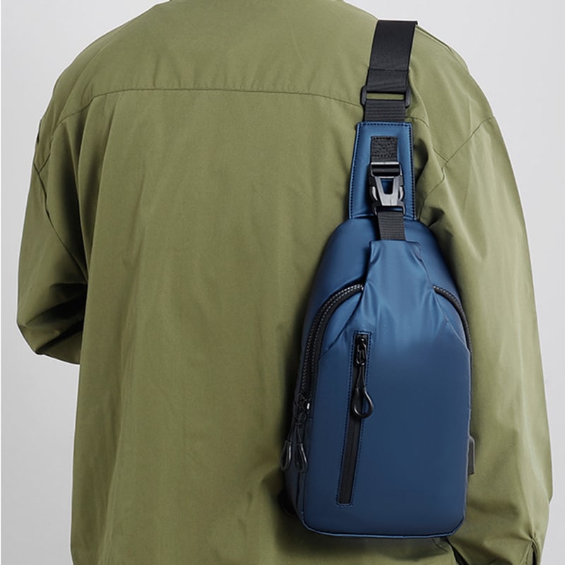 Sling Bag Crossbody Shoulder Chest Pack USB Port Leisure Travel - Image 14
