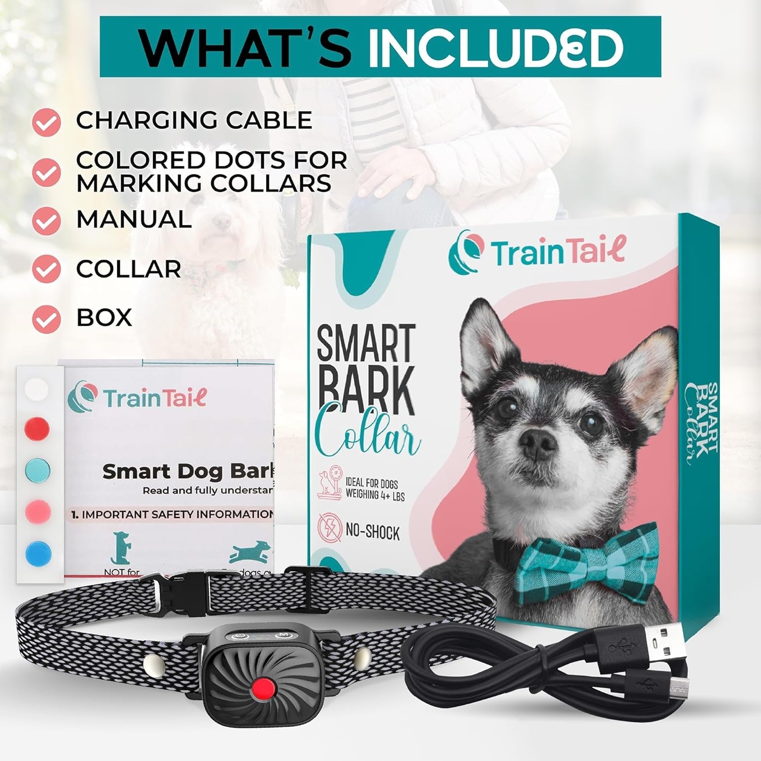 Small Dogs Dog Bark Collar Adjustable Waterproof Training Collar - Image 7