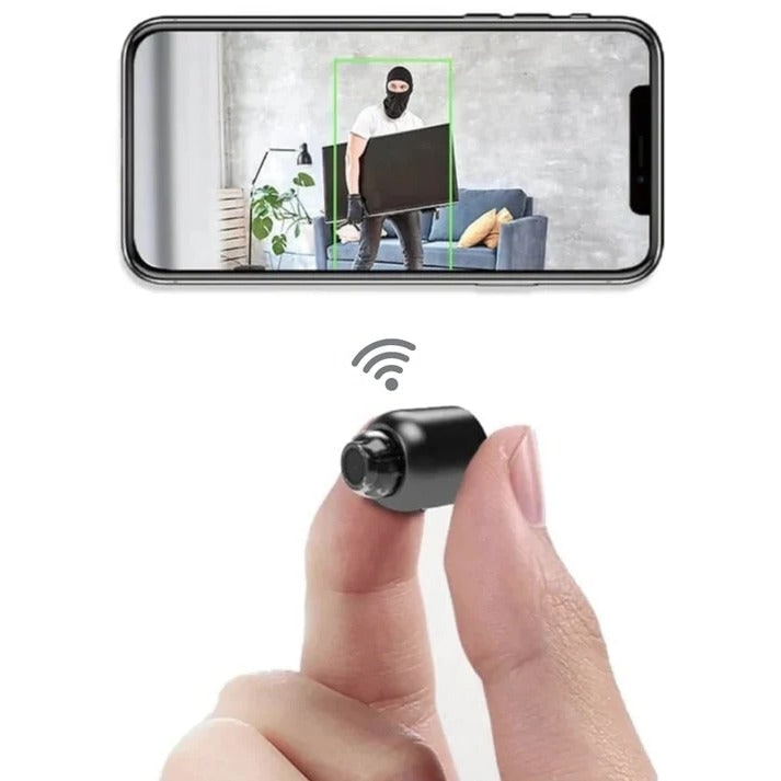 Small WiFi Security Camera With Night Vision HD Wireless Pet & Kids Safety Monitoring - Image 1