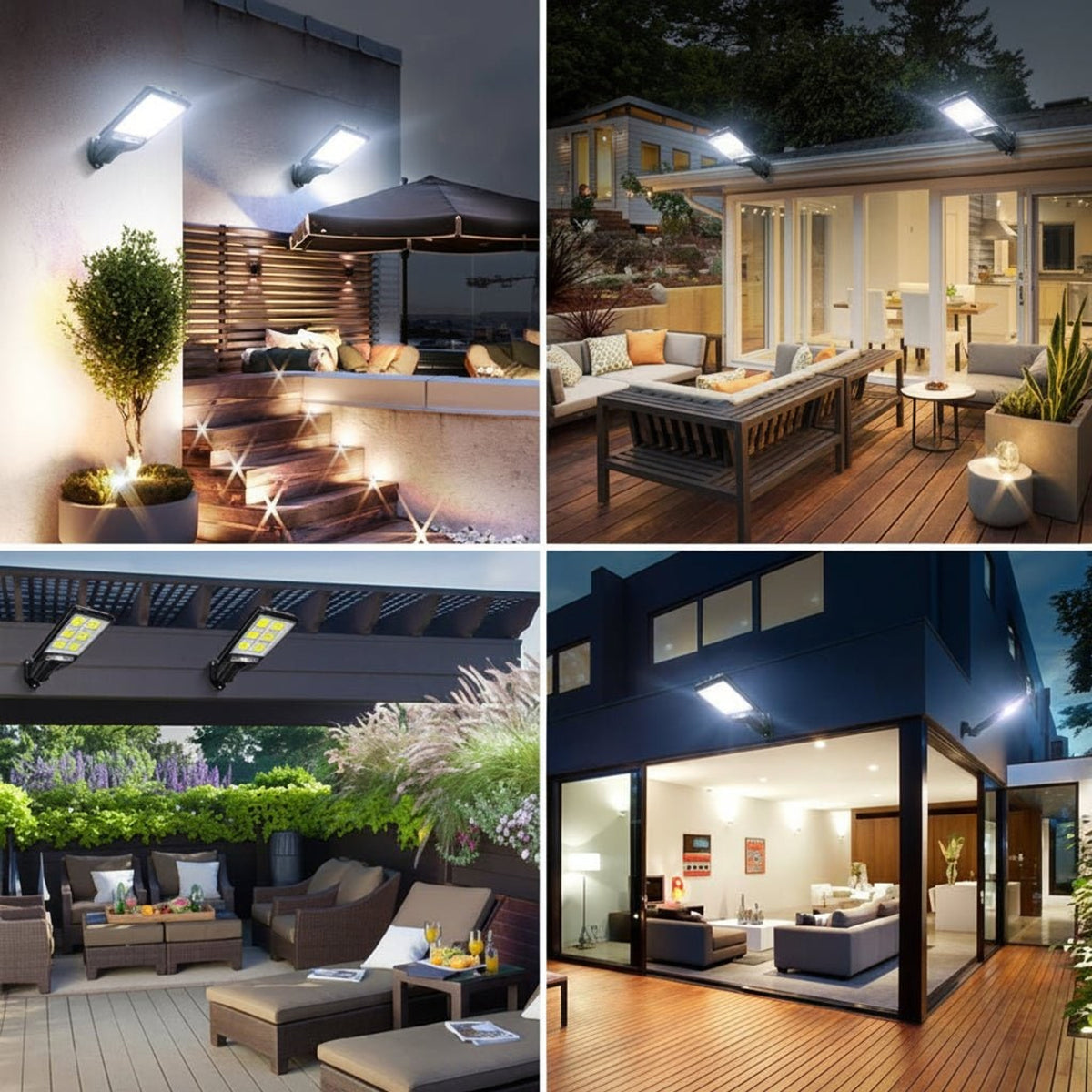 Solar LED Floodlight With Motion Sensor Waterproof Outdoor Security Light - Image 13