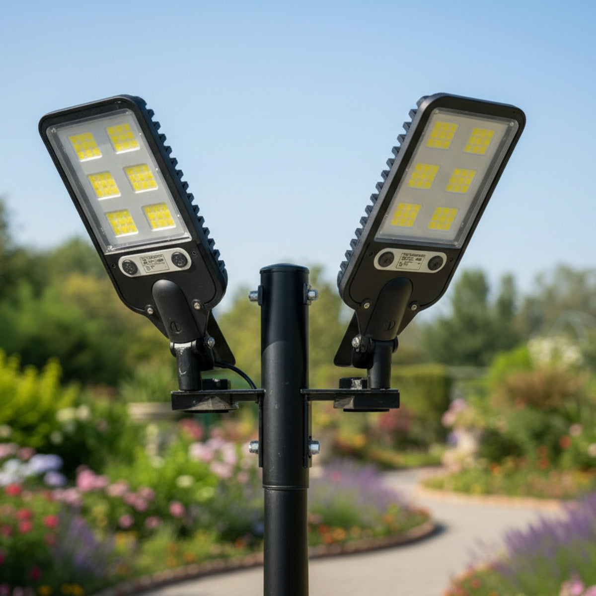 Solar LED Floodlight With Motion Sensor Waterproof Outdoor Security Light - Image 1