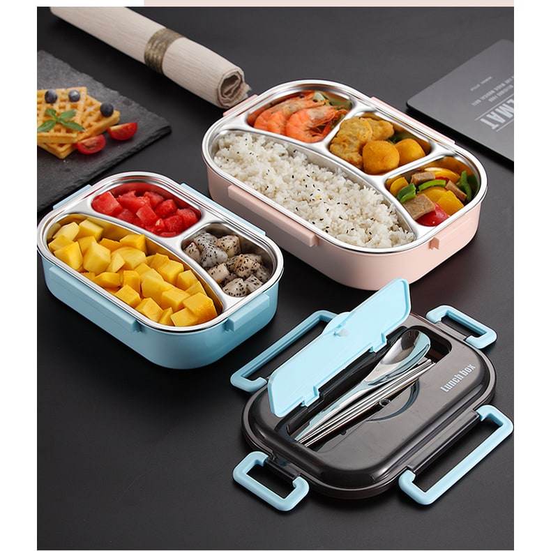 Stainless Steel Lunch Box Bento Meal Prep Food Storage Container - Image 2