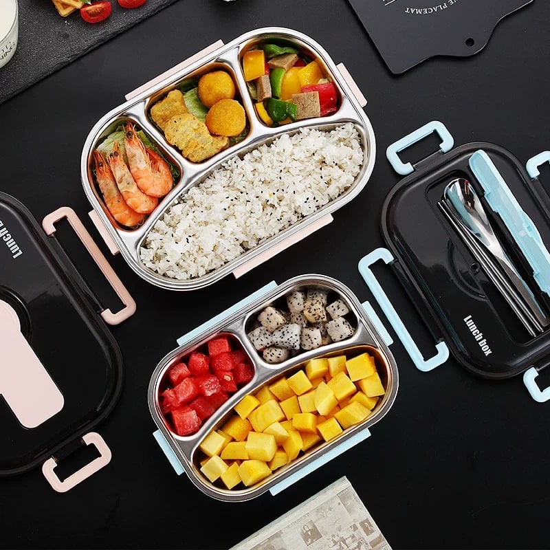 Stainless Steel Lunch Box Bento Meal Prep Food Storage Container - Image 5