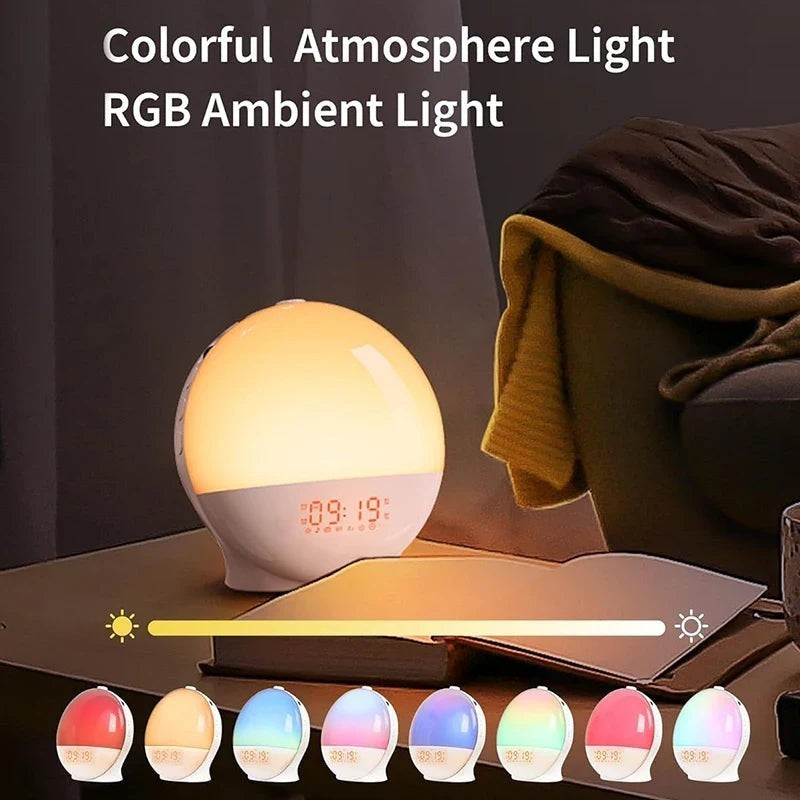 Sunrise Alarm Clock, Bedside Wake-Up Light with Sunset Simulation & FM Radio — image 2