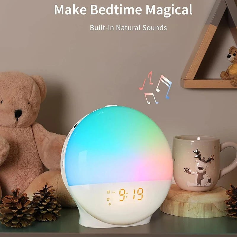 Sunrise Alarm Clock, Bedside Wake-Up Light with Sunset Simulation & FM Radio — image 4