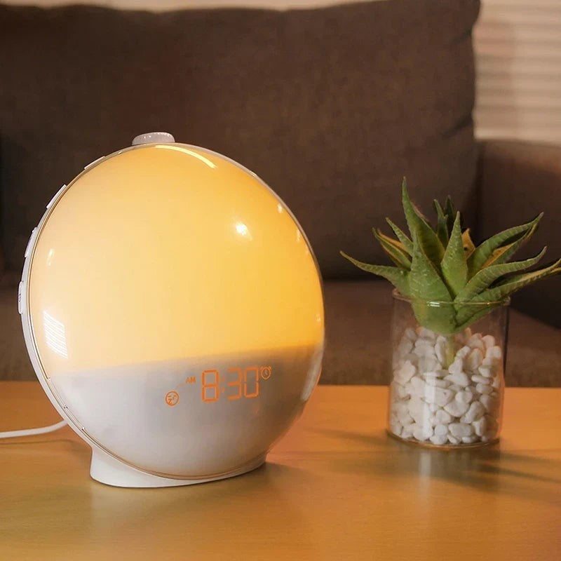 Sunrise Alarm Clock, Bedside Wake-Up Light with Sunset Simulation & FM Radio — image 6