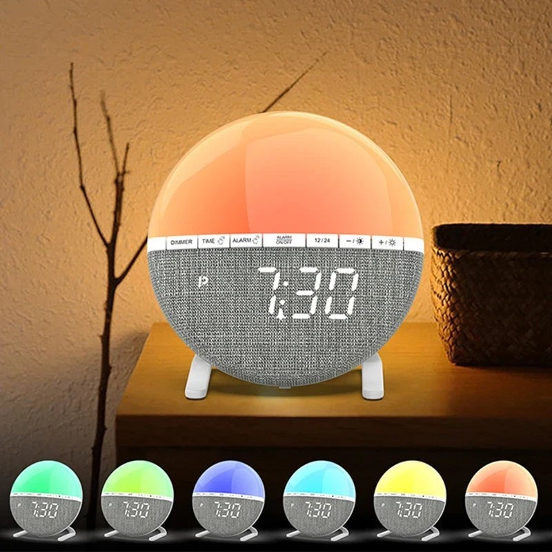 Sunrise Alarm Clock with Color Light & Natural Sounds, Bedside Wake-Up Desk Clock — image 6