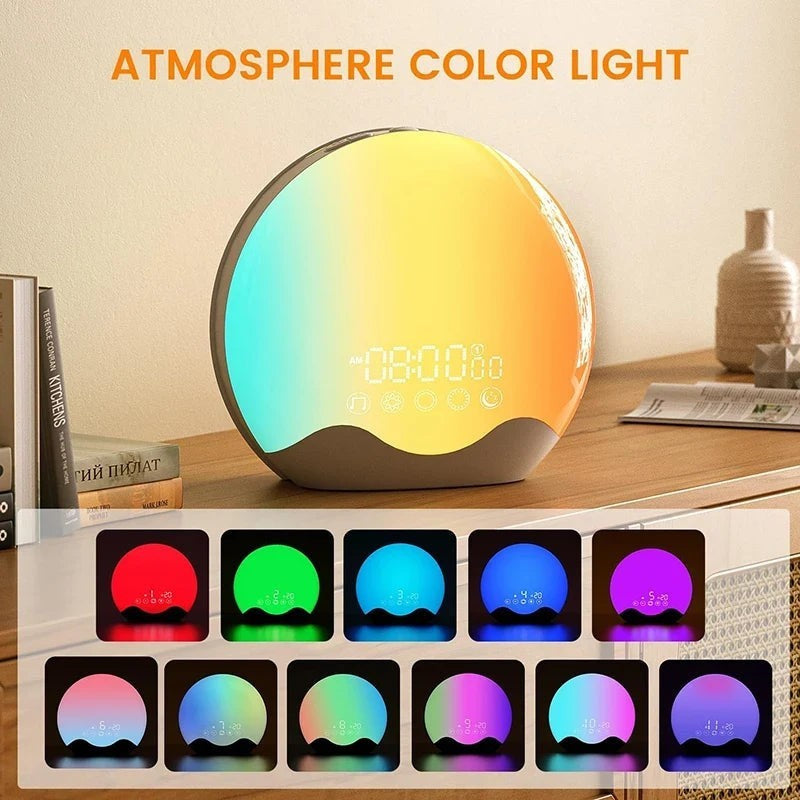 Sunrise Alarm Clock with Sleep Sounds & Color-Changing Awakening Light — image 5