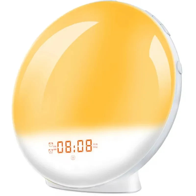 Sunrise Alarm Clock with Sunset Simulation, Night Light & FM Radio Desk Clock - Image 1