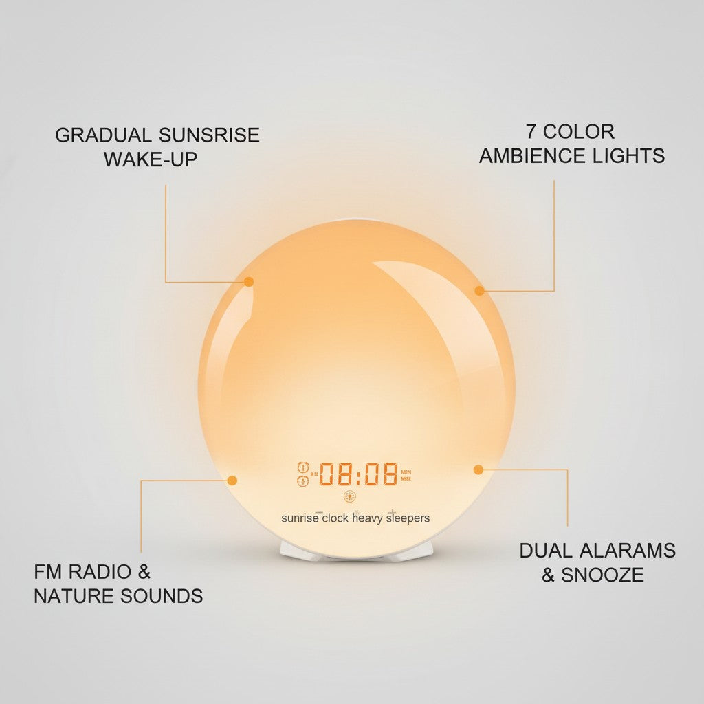 sunrise alarm clock key benefits and features