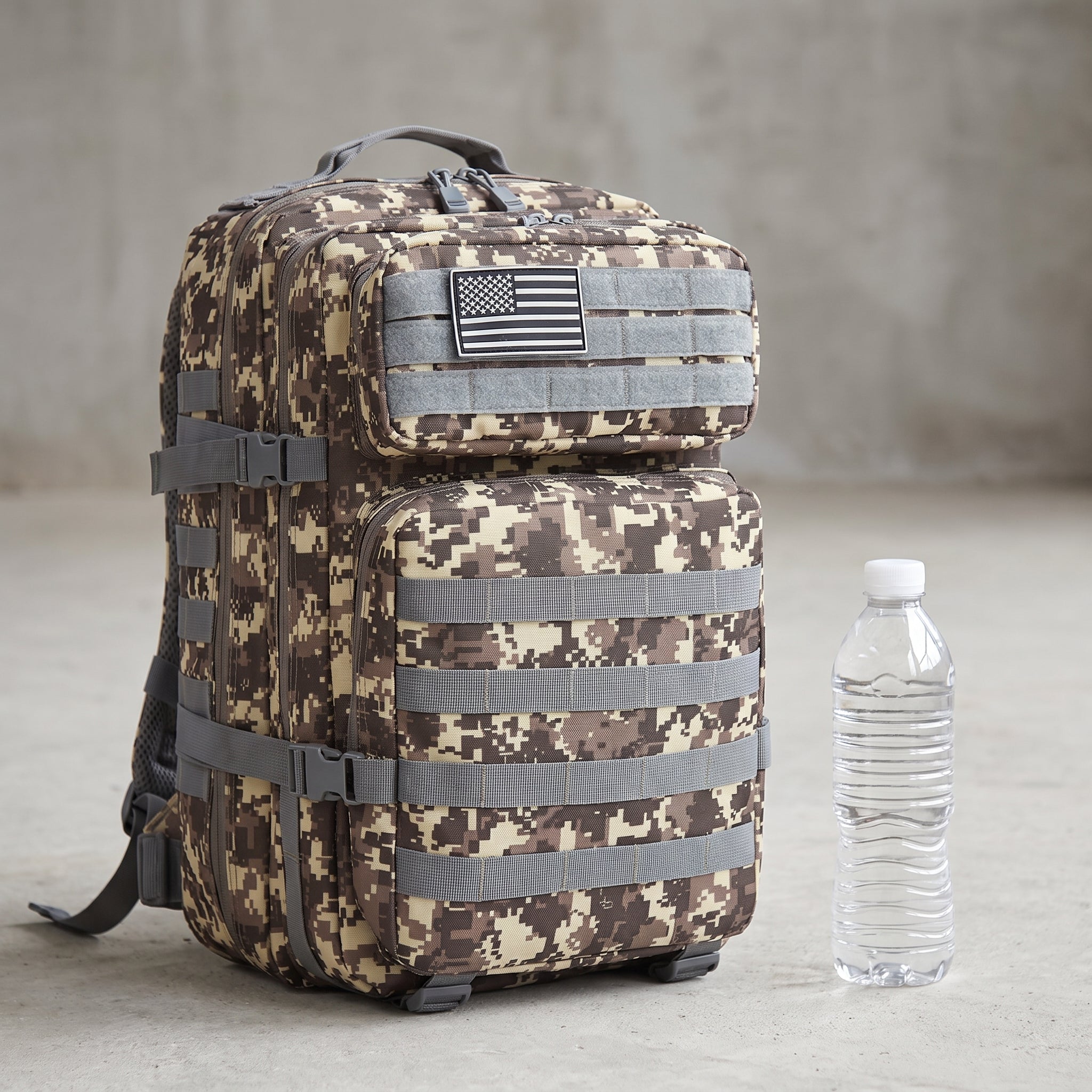 Travel Bag Backpack Hiking Molle Tactical - scale