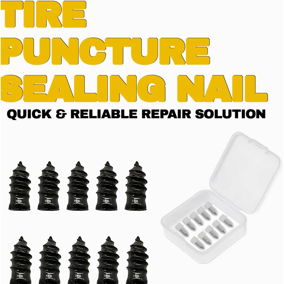 Tire Sealing Nail 10-Pack For Quick Puncture Repair - Image 7