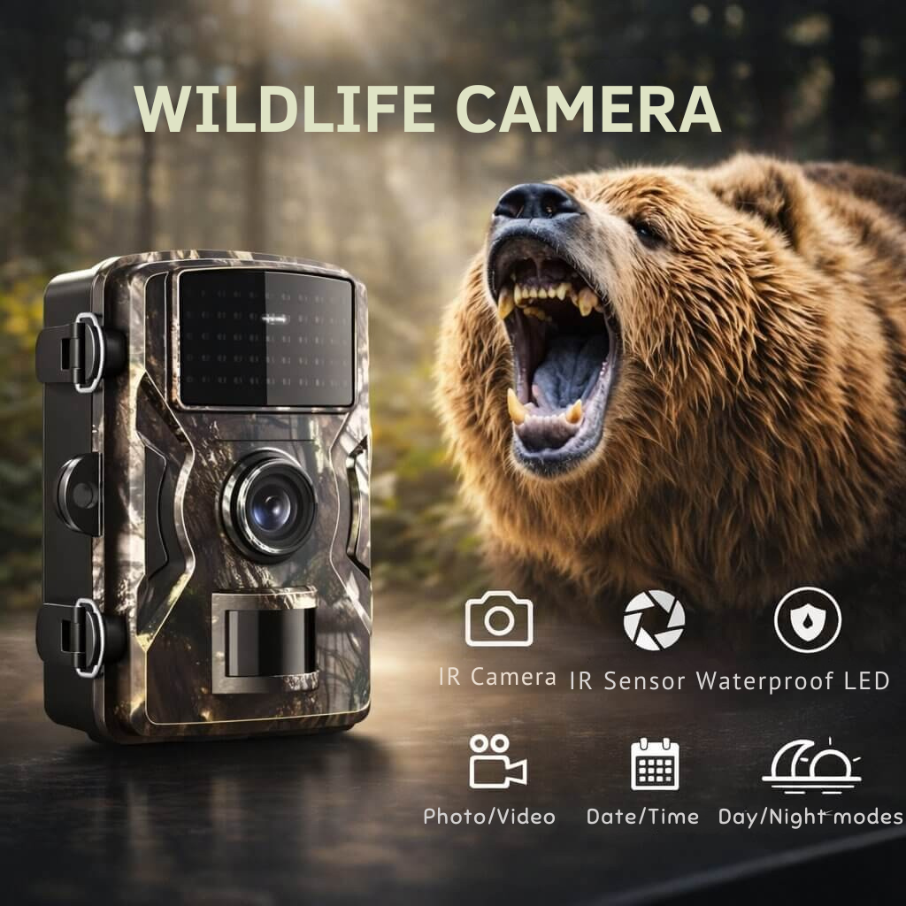 Trail Camera Night Vision Video Camera Outdoor Surveillance Camera - Image 3