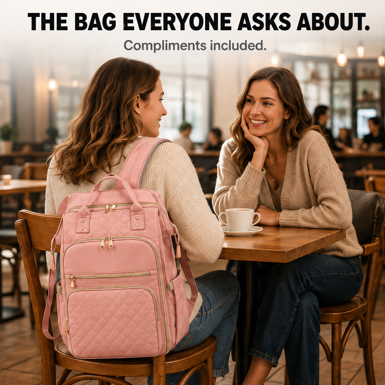 Travel Backpack Backpack with Laptop Quilted Lunch Box Set - Image 11