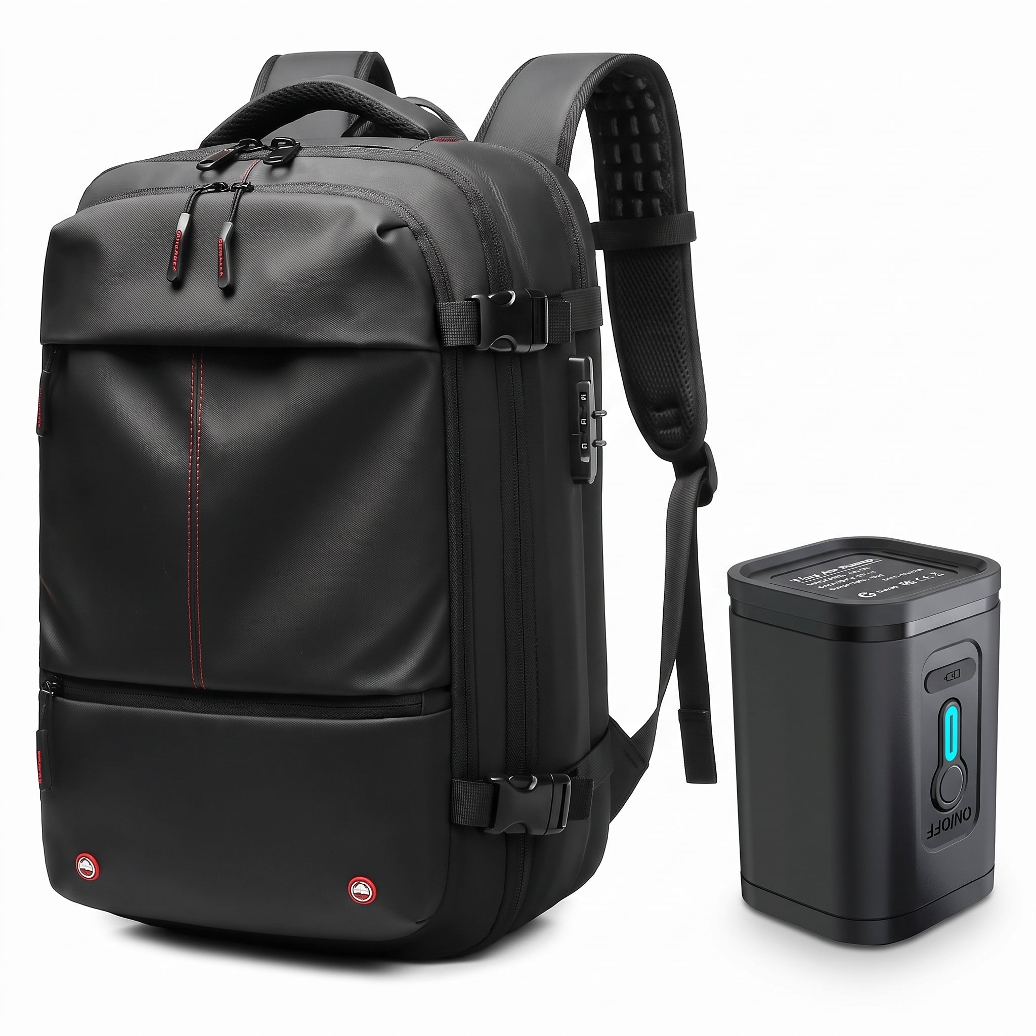 Travel Bag Durable Backpack Vacuum Pump Large Capacity Laptop - Image 8