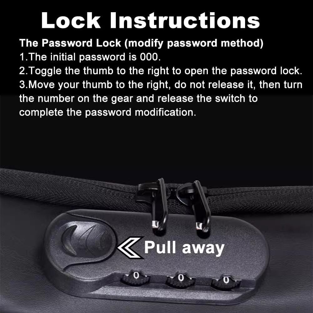 Travel Bag Crossbody Shoulder Anti Theft USB Pack - Image 12
