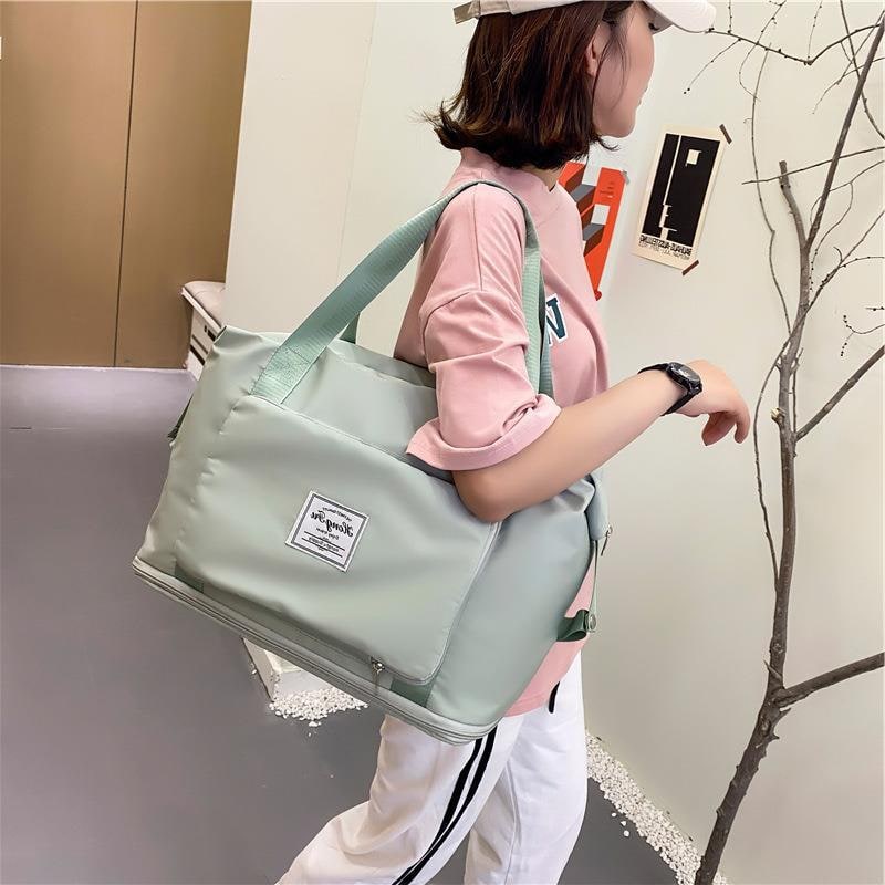 Travel Bag Gym Weekender Foldable Duffel Trolley Sleeve - Image 7