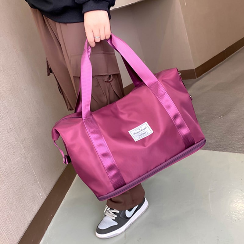 Travel Bag Lightweight Duffel Gym Bottom Compartment - Image 7