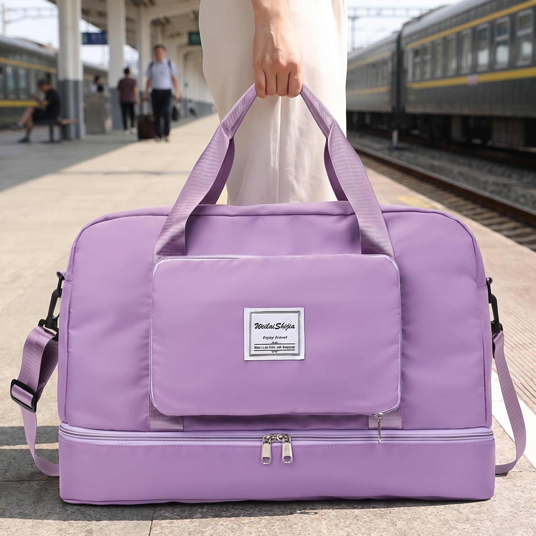 Travel Bag Nylon Duffel Foldable Design Business - Image 1