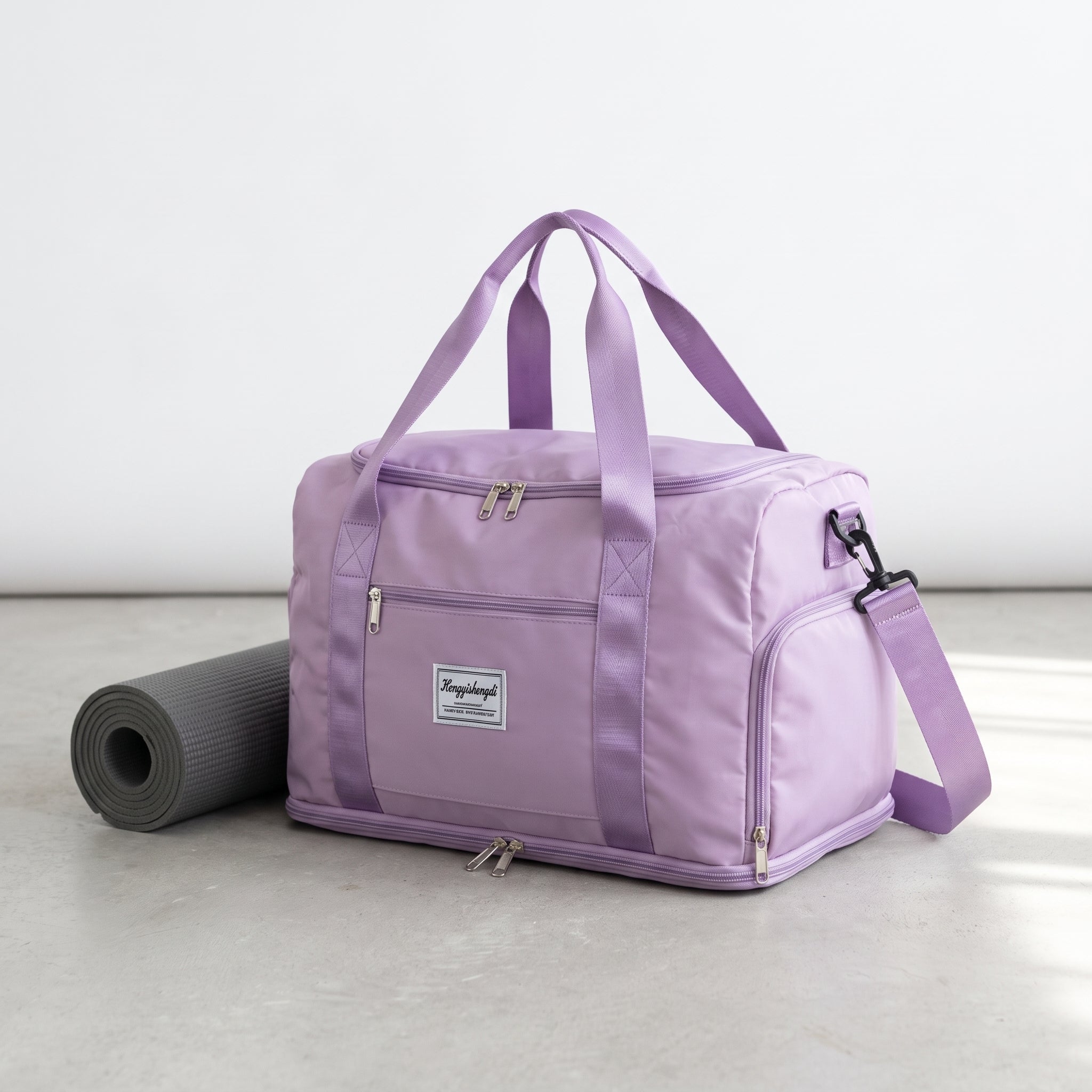 Travel Bag Lightweight Duffel Gym Bottom Compartment - scale