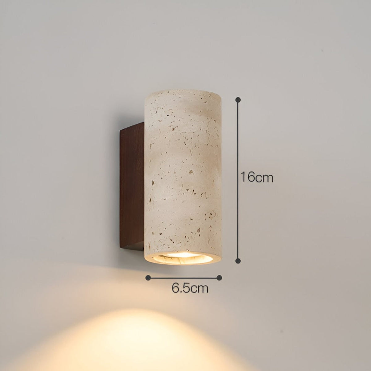 Travertine Style Hardwired LED Wall Light With Up Down Light - Image 16