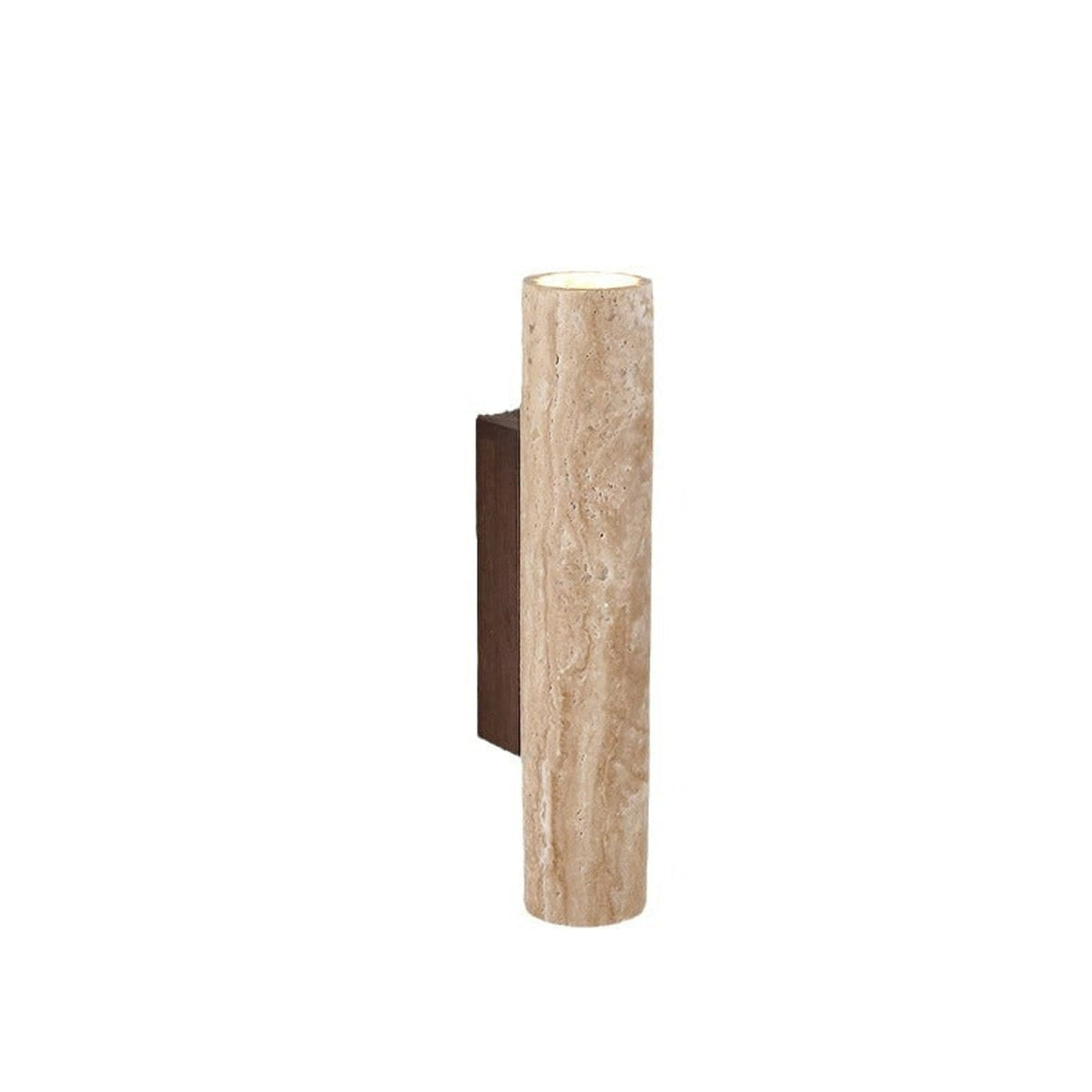 Travertine Style Hardwired LED Wall Light With Up Down Light - Image 2
