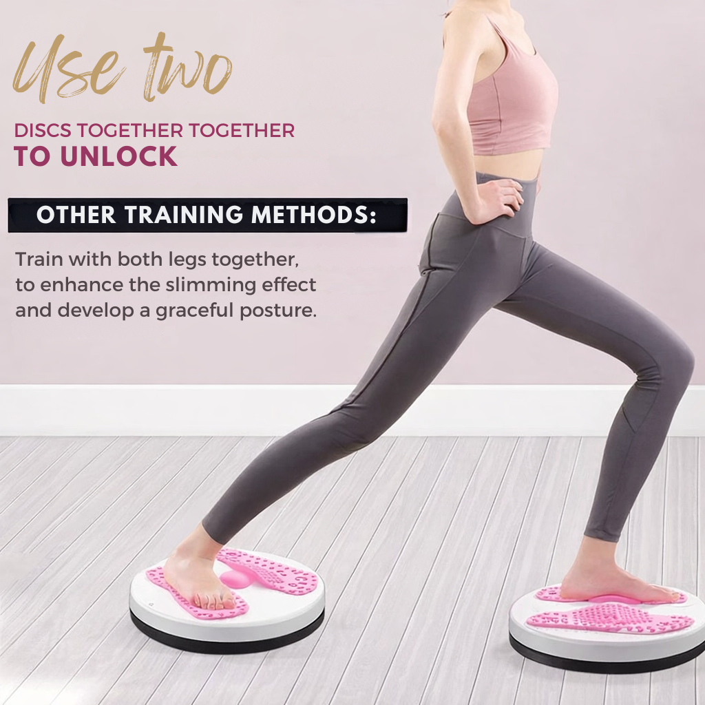 Twist Board Workout Twist Disc Circular Design Textured Foot Pads - Image 4