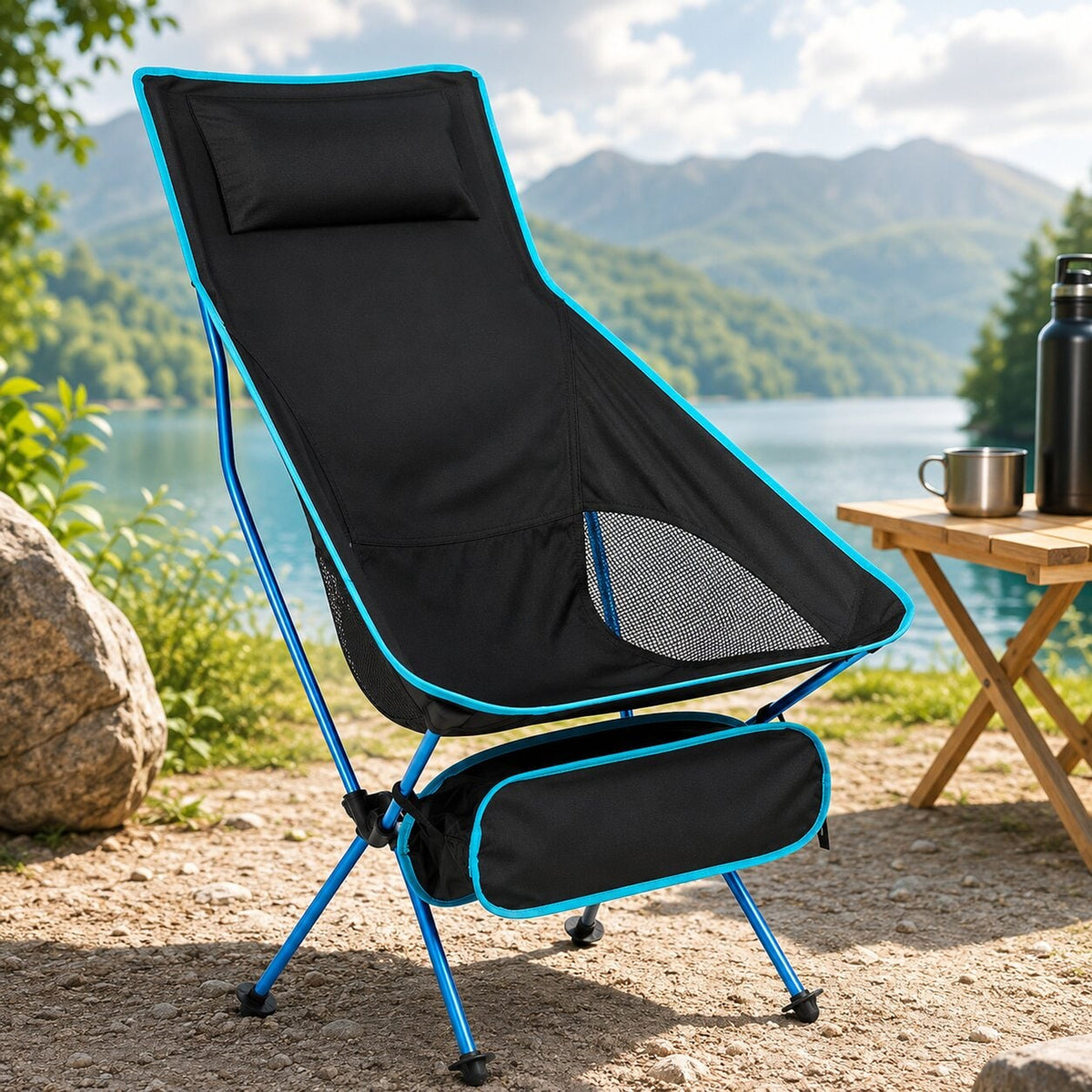 Ultra-light Gipfelthron Folding Camping Chair - Image 2