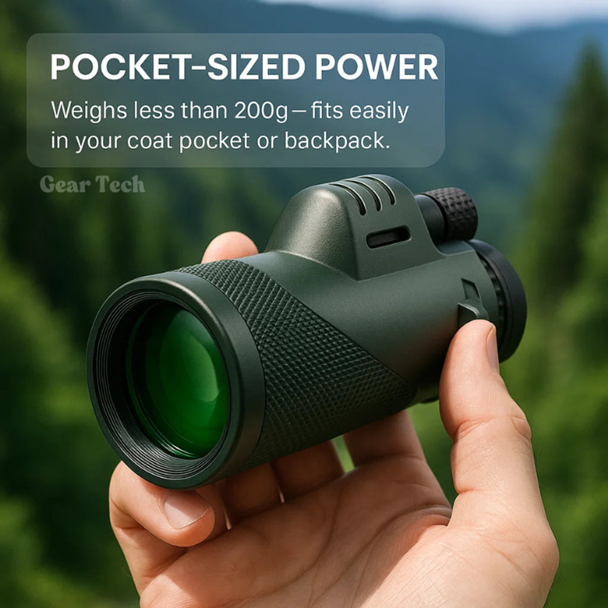 Ultra-Zoom Monocular Telescope With 600x HD Lens Compact For Hiking And Birdwatching - Image 3