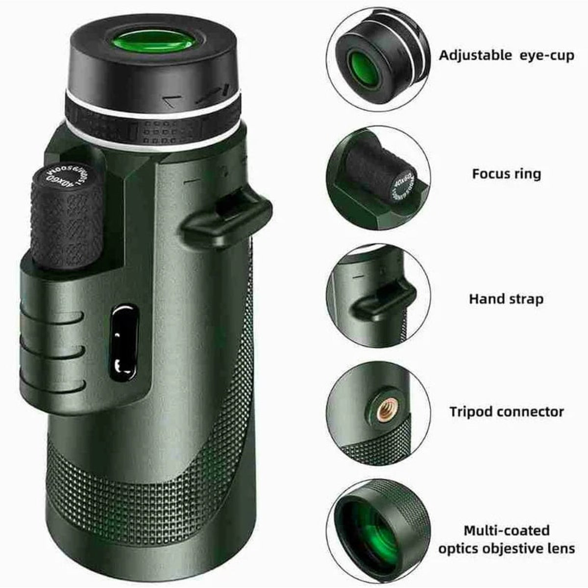 Ultra-Zoom Monocular Telescope With 600x HD Lens Compact For Hiking And Birdwatching - Image 11