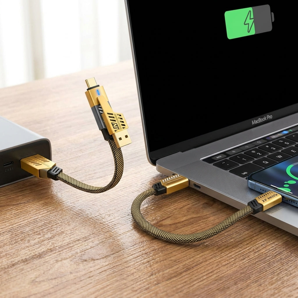 Universal Charging Cable 165w Fast Charge Braided Usb-C Usb-A - Image 4