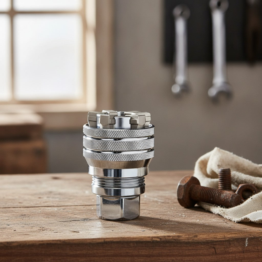 universal socket wrench in use, lifestyle scene