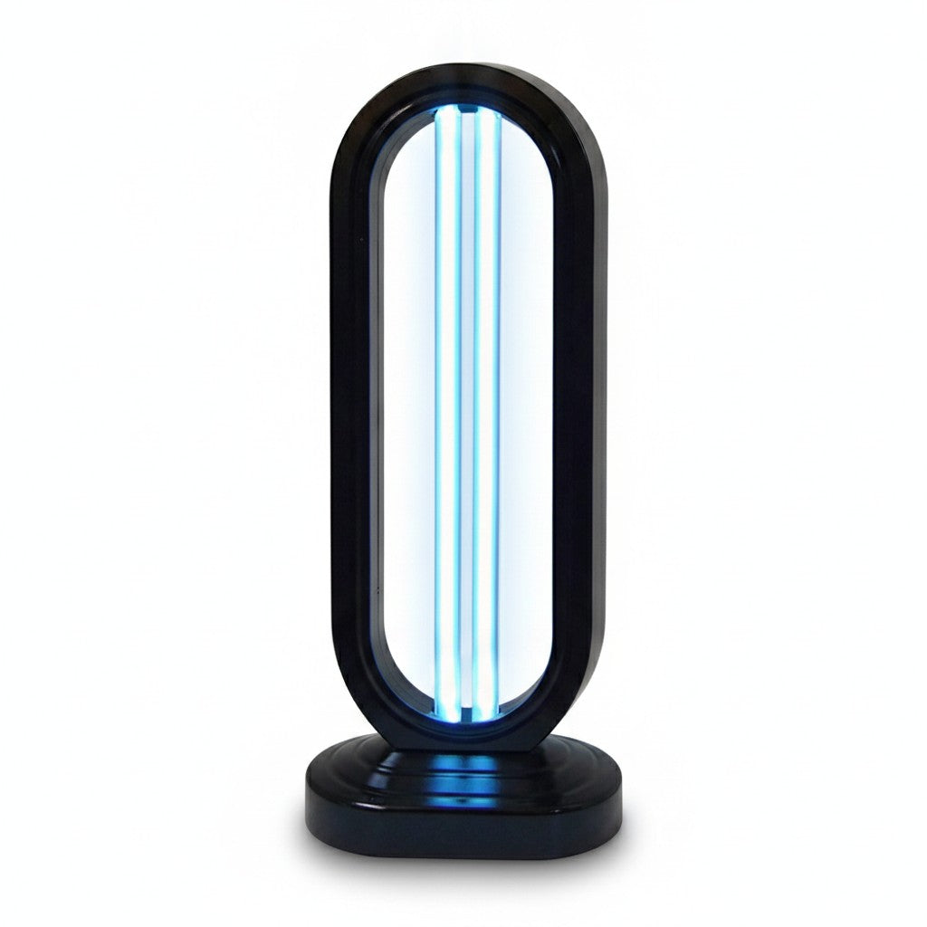uv sanitizer lamp product photo on white background