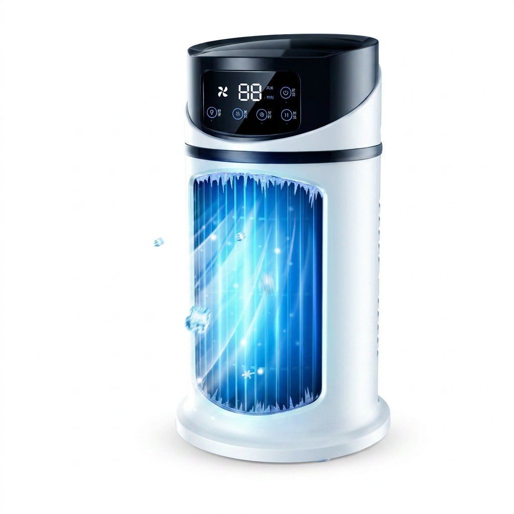 Portable Air Cooler Mini Air Conditioner Evaporative Cooler Desk - variant