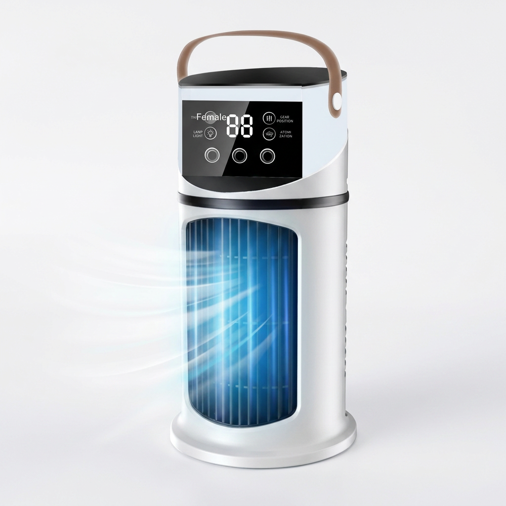 Portable Air Cooler Mini Air Conditioner Evaporative Cooler Desk - variant