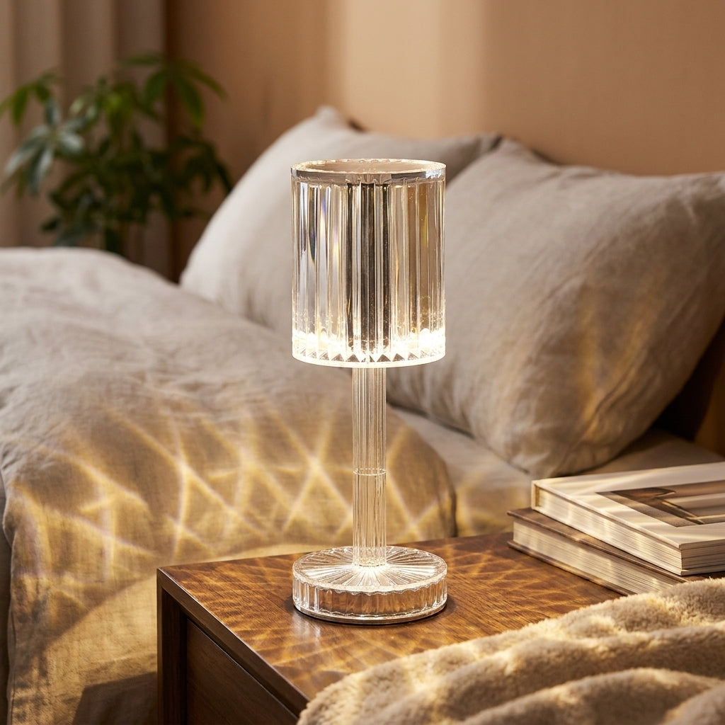 Rechargeable Table Lamp Bedside LED Dimmable Decorative Night Light - Image 9