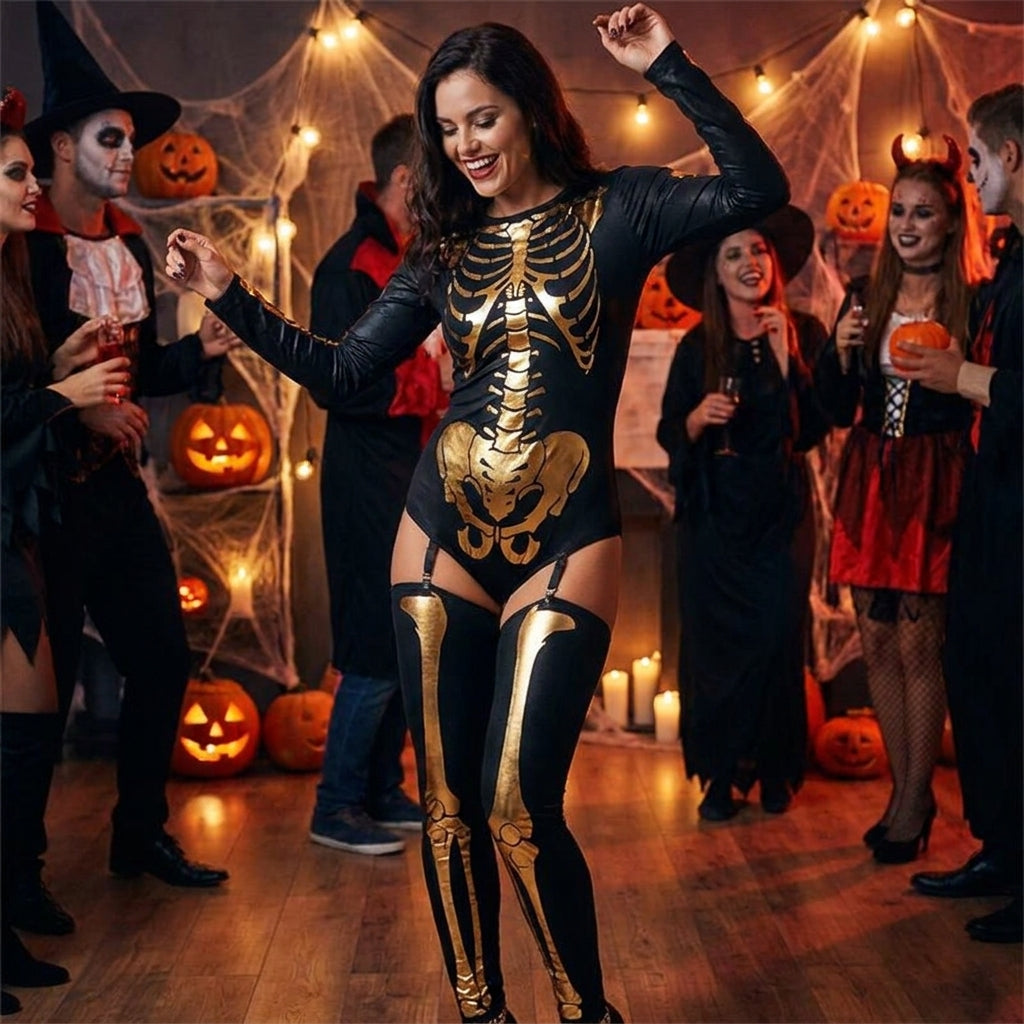 Halloween Costume Cosplay Costume Skeleton Costume - Image 2