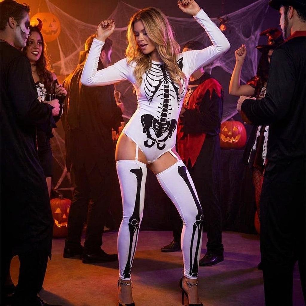 Halloween Costume Cosplay Costume Skeleton Costume - Image 3