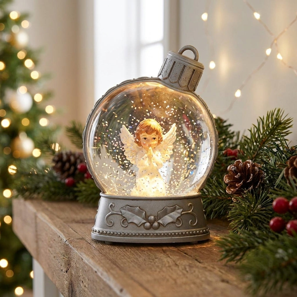 Christmas Decorations LED Light Snow Globe Glitter Christmas Scene - Image 8