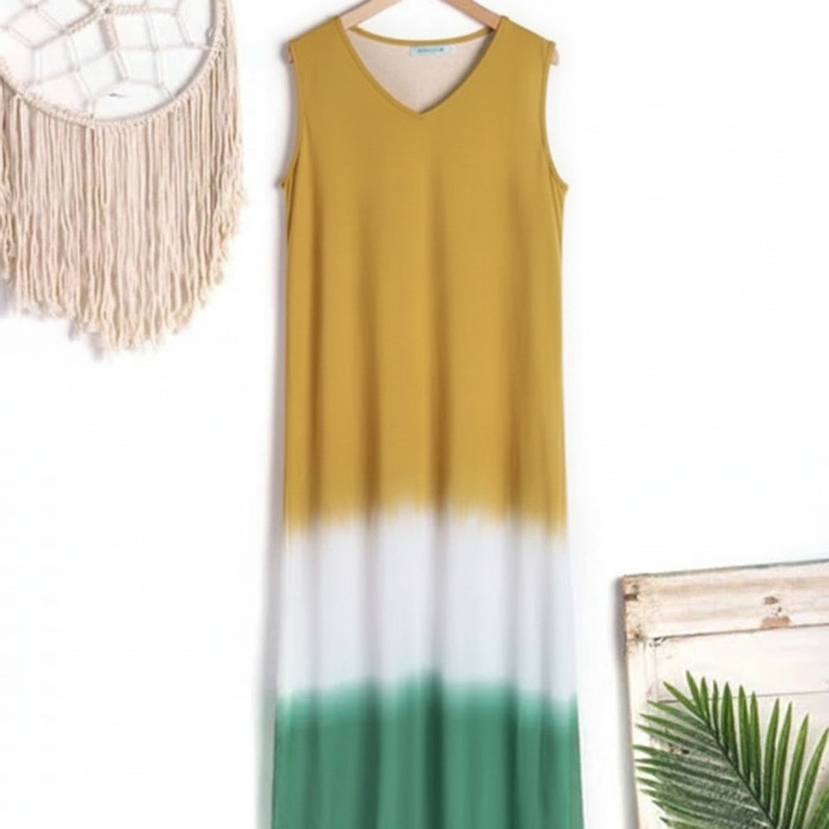 Women Vest Dress with Flattering Fit and Color Block - Image 4