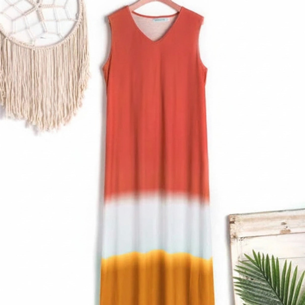Women Vest Dress with Flattering Fit and Color Block - Image 5