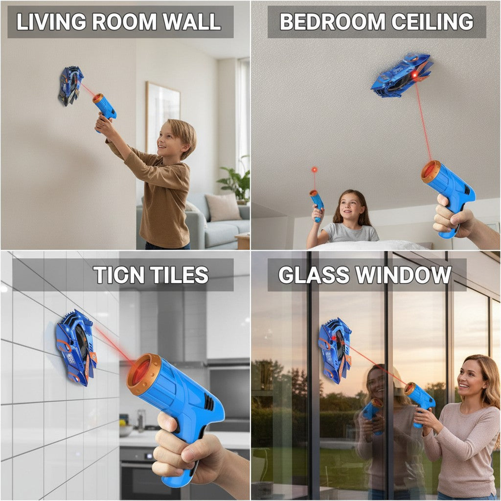 Wall Climbing RC Car, Gravity-Defying Remote Control Stunt Car with LED benefits